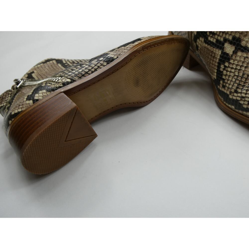 Aldo Python Print Booties, Size 7, New Without Box - image 5